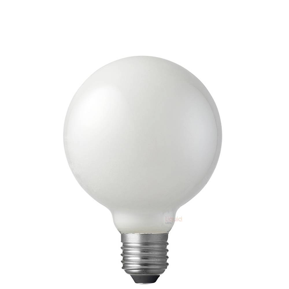 8W G95 LED Globe E27 Opal in Natural White - LiquidLEDs™ - Globe Bulbs