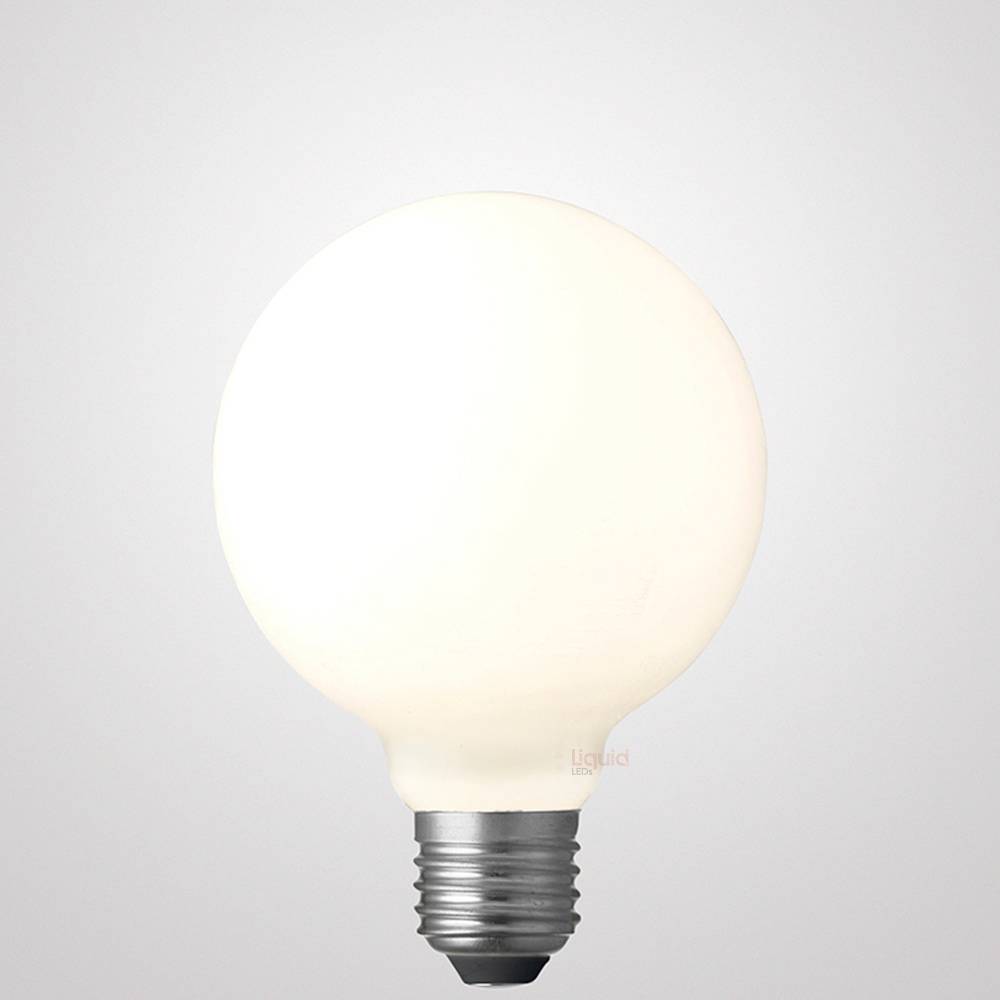 8W G95 LED Globe E27 Opal in Natural White - LiquidLEDs™ - Globe Bulbs
