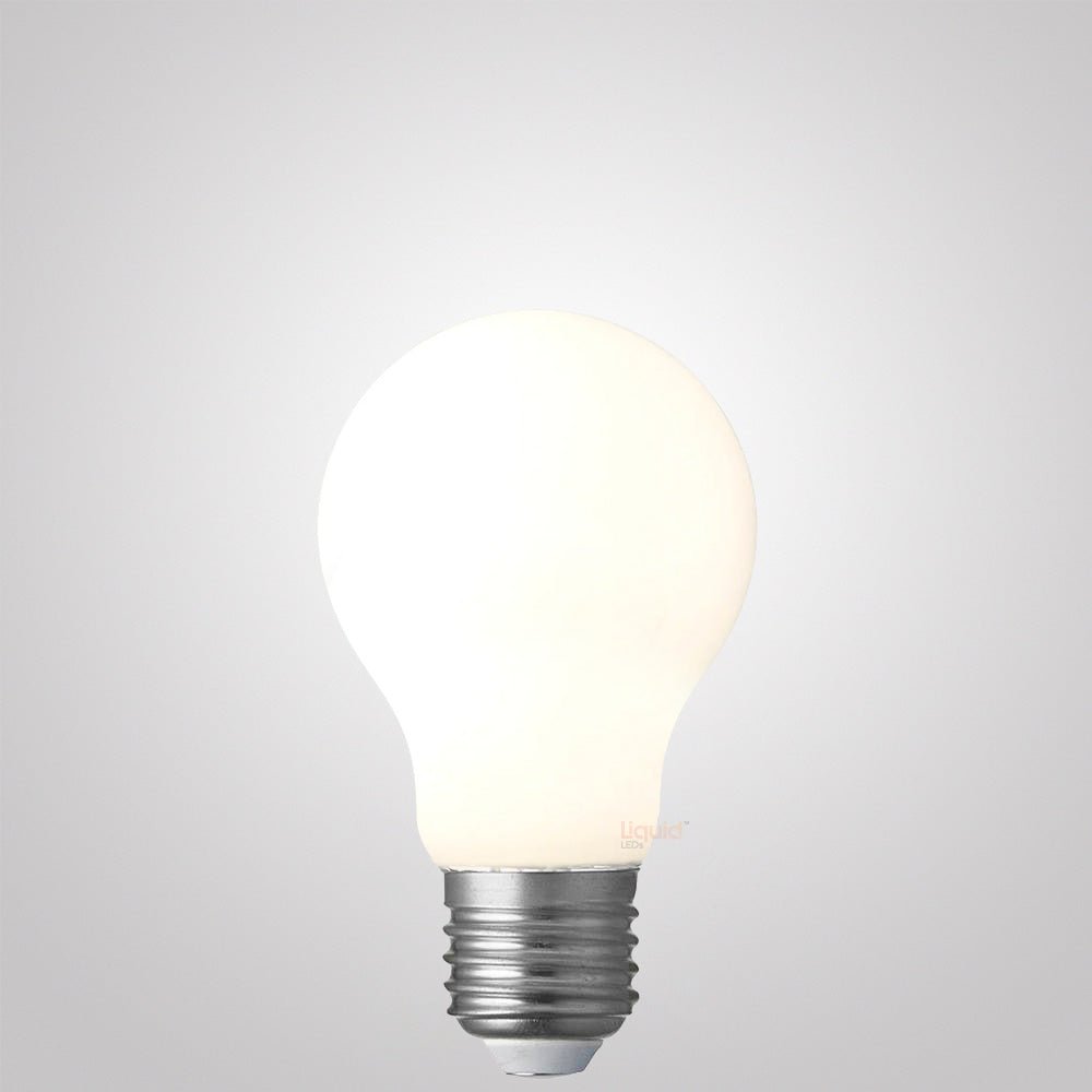 8W GLS LED Bulb E27 Opal in Natura White - LiquidLEDs™ - Traditional Bulbs