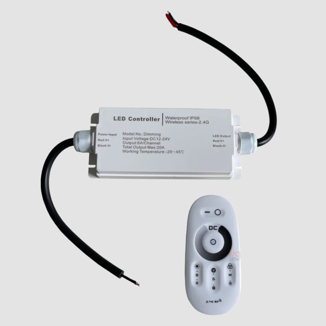 Outdoor 12 - 24 Volt DC Dimmer with Wireless Remote - LiquidLEDs™ - Dimmer