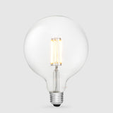 Globe LED G125 12W E27 Transparent en Blanc Doux