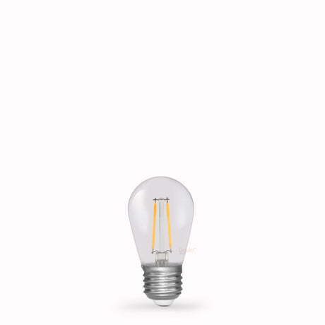 1.5W S14 Shatterproof LED Bulb E27 in Warm White - LiquidLEDs™ - Edison Bulbs