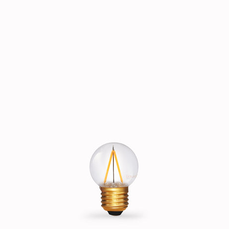 1W Fancy Round Shatterproof LED Bulb E27 in Extra Warm - LiquidLEDs™ - Edison Bulbs