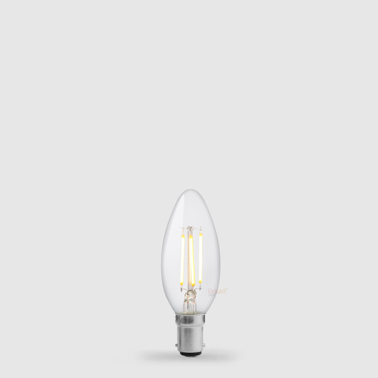 2.5W Candle LED Bulb B15 Clear in Warm White