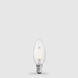 2.5W Candle LED Bulb B15 Clear in Warm White