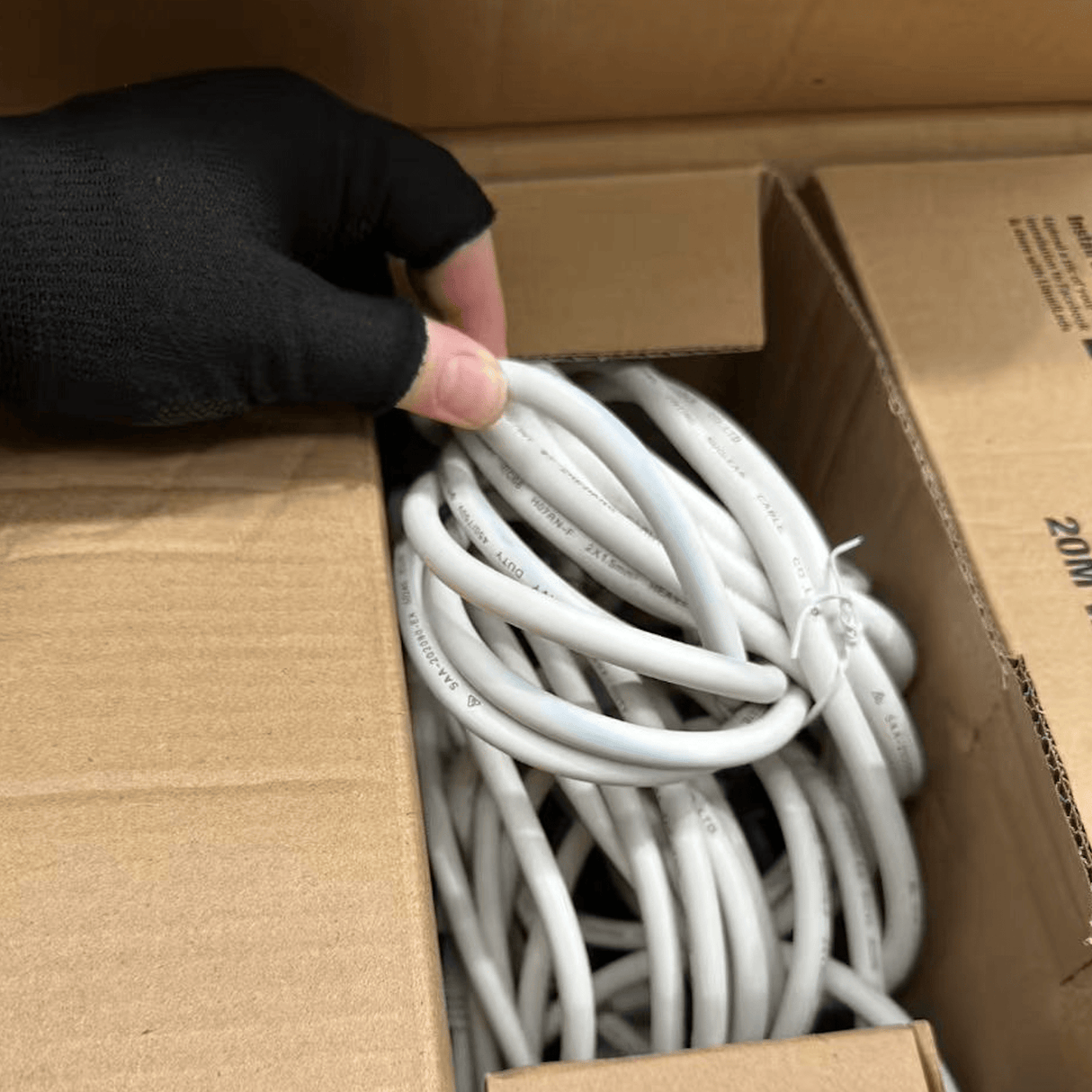 20m White Outdoor Festoon String Lights - LiquidLEDs™ - Festoon String