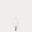 2.5W Candle LED Bulb B15 Clear in Warm White - LiquidLEDs® - Candle Bulbs