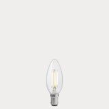 2.5W Candle LED Bulb B15 Clear in Warm White - LiquidLEDs® - Candle Bulbs