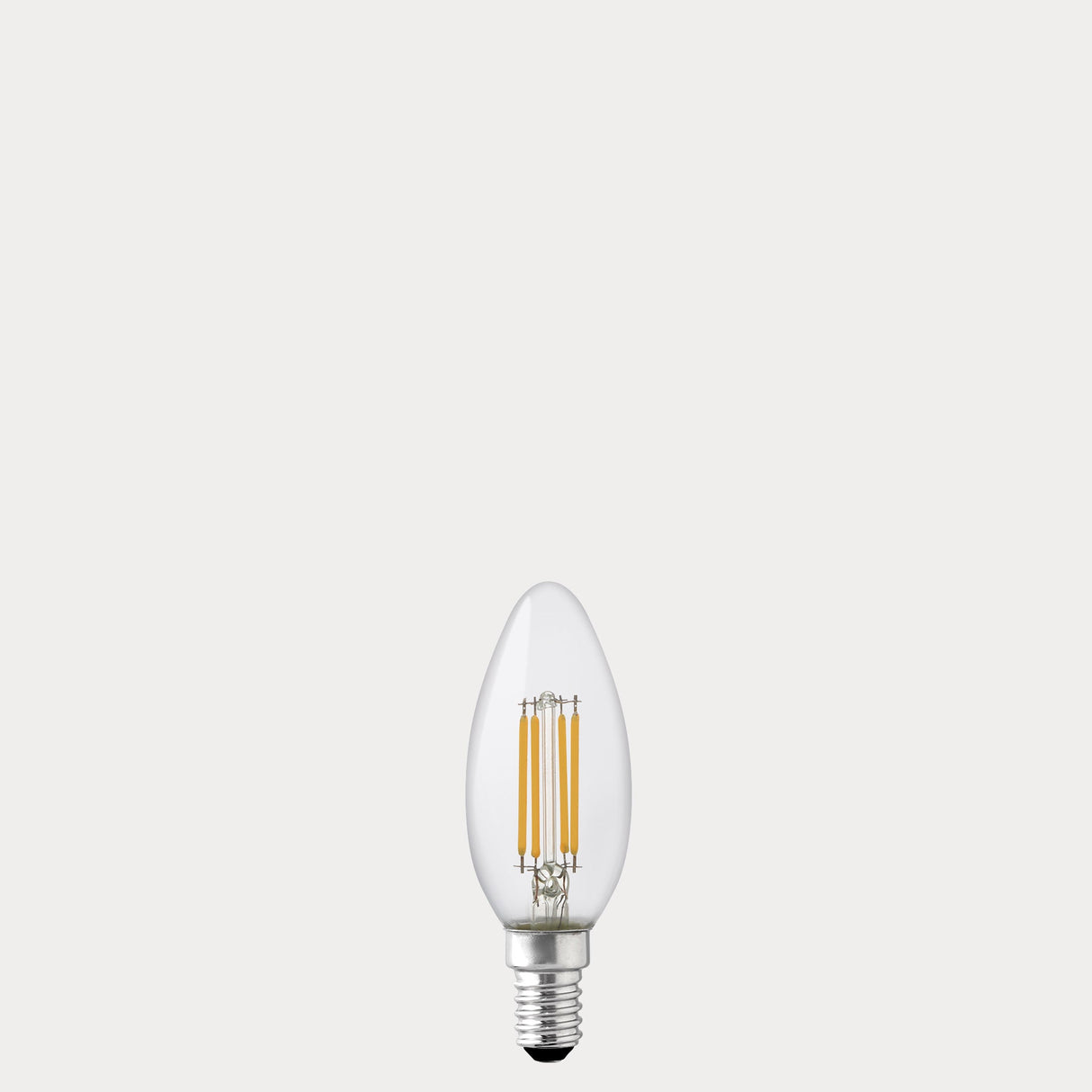 2.5W Candle LED Bulb E14 Clear in Warm White - LiquidLEDs® - Candle Bulbs