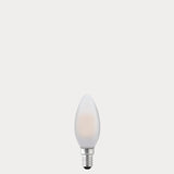 2.5W Candle LED Bulb E14 Frost in Warm White - LiquidLEDs® - Candle Bulbs