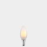 2.5W Candle LED Bulb E14 Frost in Warm White - LiquidLEDs® - Candle Bulbs