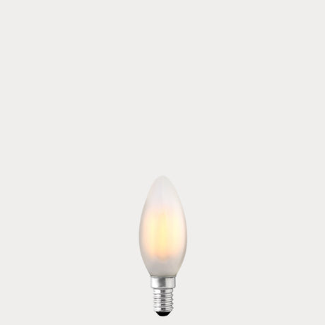 2.5W Candle LED Bulb E14 Frost in Warm White - LiquidLEDs® - Candle Bulbs
