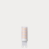 2W 12-24 Volt AC/DC G9 Frost LED Bulb Unlit