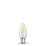 2.5W Candle LED Bulb B22 Clear in Warm White