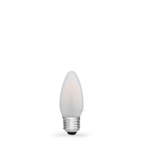 2W Candle LED Bulb E27 Frost in Warm White - LiquidLEDs™ - Candle Bulbs