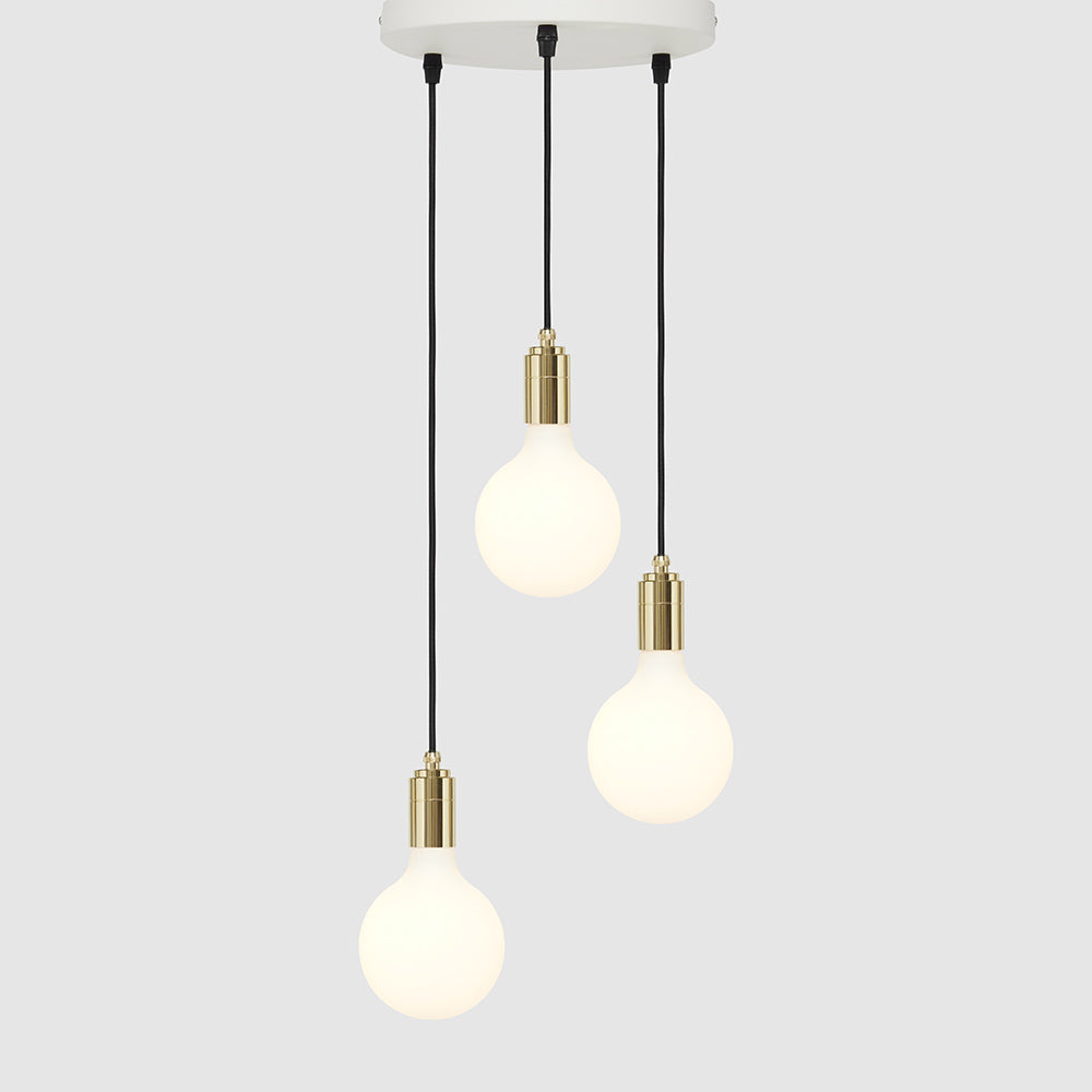 3 Drop Pendant Light + G125 Globe 8W