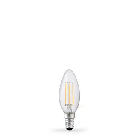 4.2W Candle LED Bulb E14 Clear in Warm White