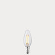 4.2W Candle LED Bulb E14 Clear in Warm White - LiquidLEDs® - Candle Bulbs