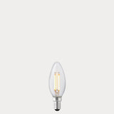 4.2W Candle LED Bulb E14 Clear in Warm White - LiquidLEDs® - Candle Bulbs