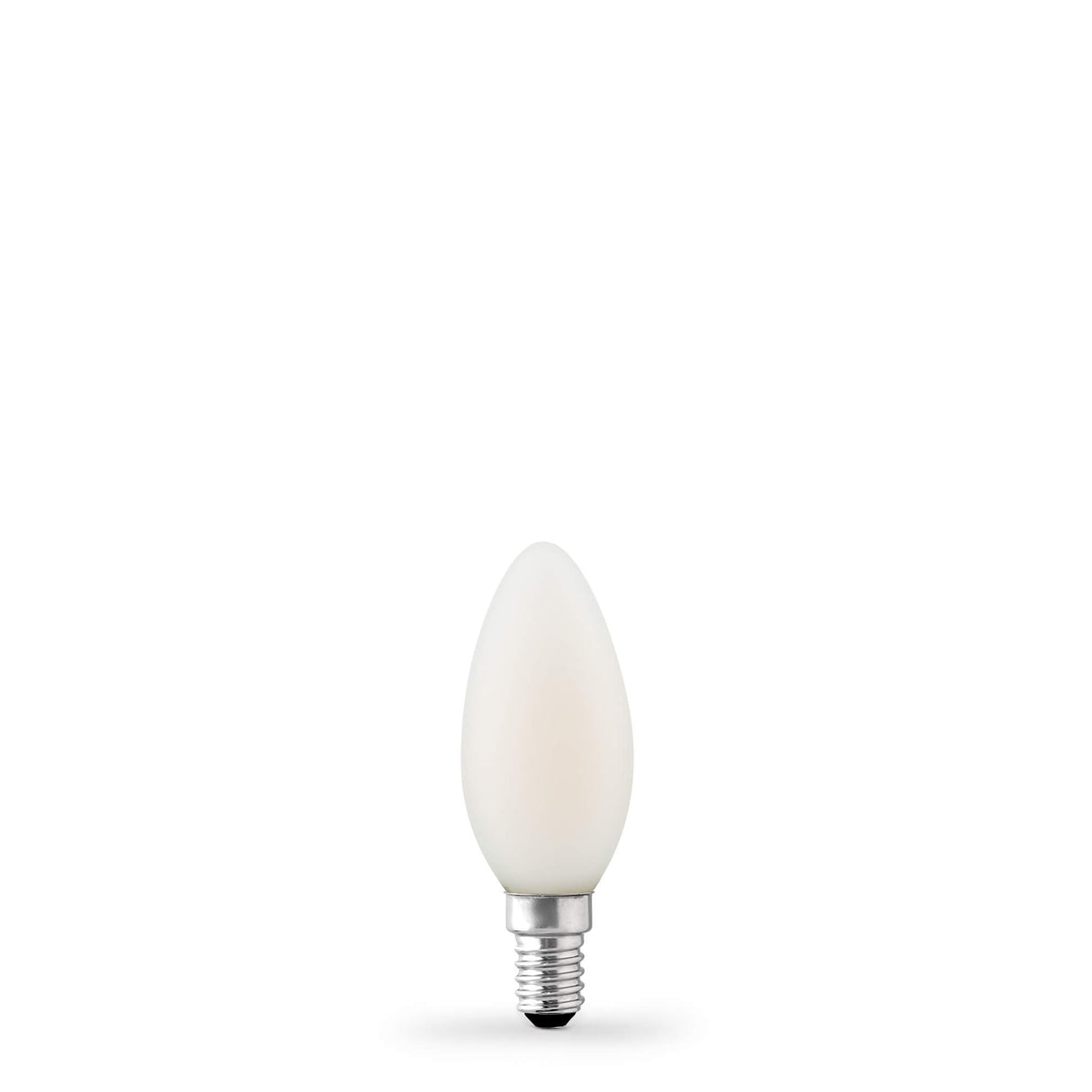 4.2W Candle LED Bulb E14 Porcelain in Warm White - LiquidLEDs™ - Candle Bulbs