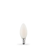 4.2W Candle LED Bulb E14 Porcelain in Warm White - LiquidLEDs™ - Candle Bulbs