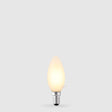 4.2W Candle LED Bulb E14 Porcelain in Warm White - LiquidLEDs™ - Candle Bulbs