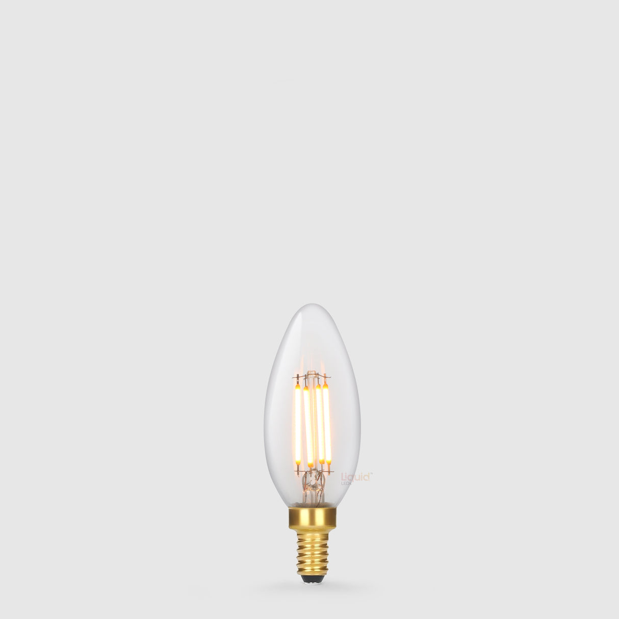 Ampoule LED bougie E12 4 W, transparente, très chaude