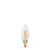 4W Candle LED Bulb E12 Clear in Extra Warm