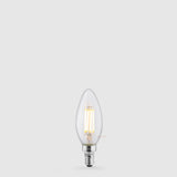 4W Candle LED Bulb E12 Clear in Warm White