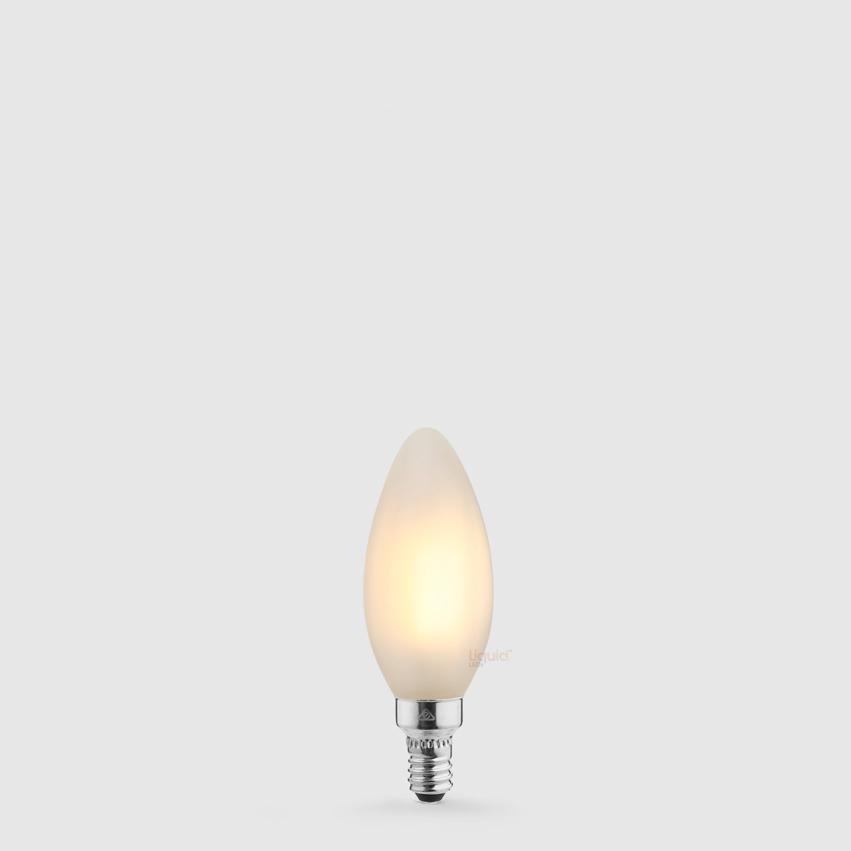 Lampadina LED a candela da 4 W E12 Frost in bianco caldo