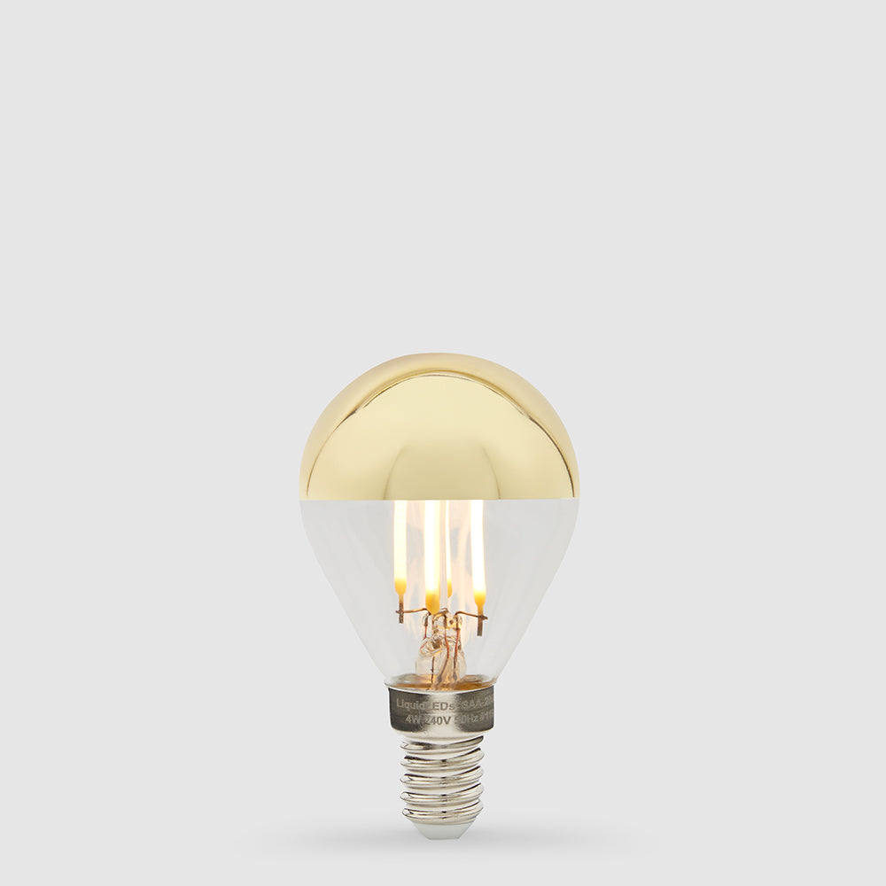 4W Fancy Round Gold Crown LED Bulb E14
