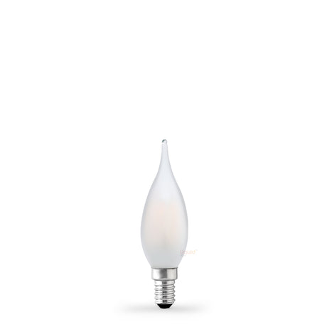 4W Flame Tip Candle LED Bulb E14 Frost in Warm White