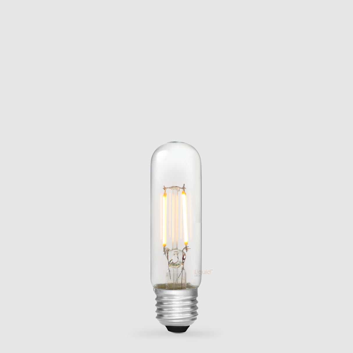 Ampoule LED tubulaire 4 W E27 transparente en blanc chaud