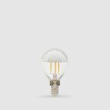 Golf ball size mirror crown LED light bulb E14