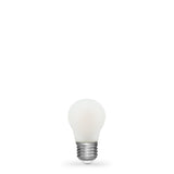 4W 24 Volt DC Fancy Round LED Bulb Opal E27 in Warm White - LiquidLEDs™ - Fancy Round