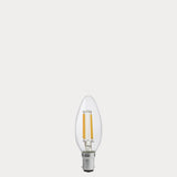 4W Candle LED Bulb B15 Clear in Warm White - LiquidLEDs® - Candle Bulbs