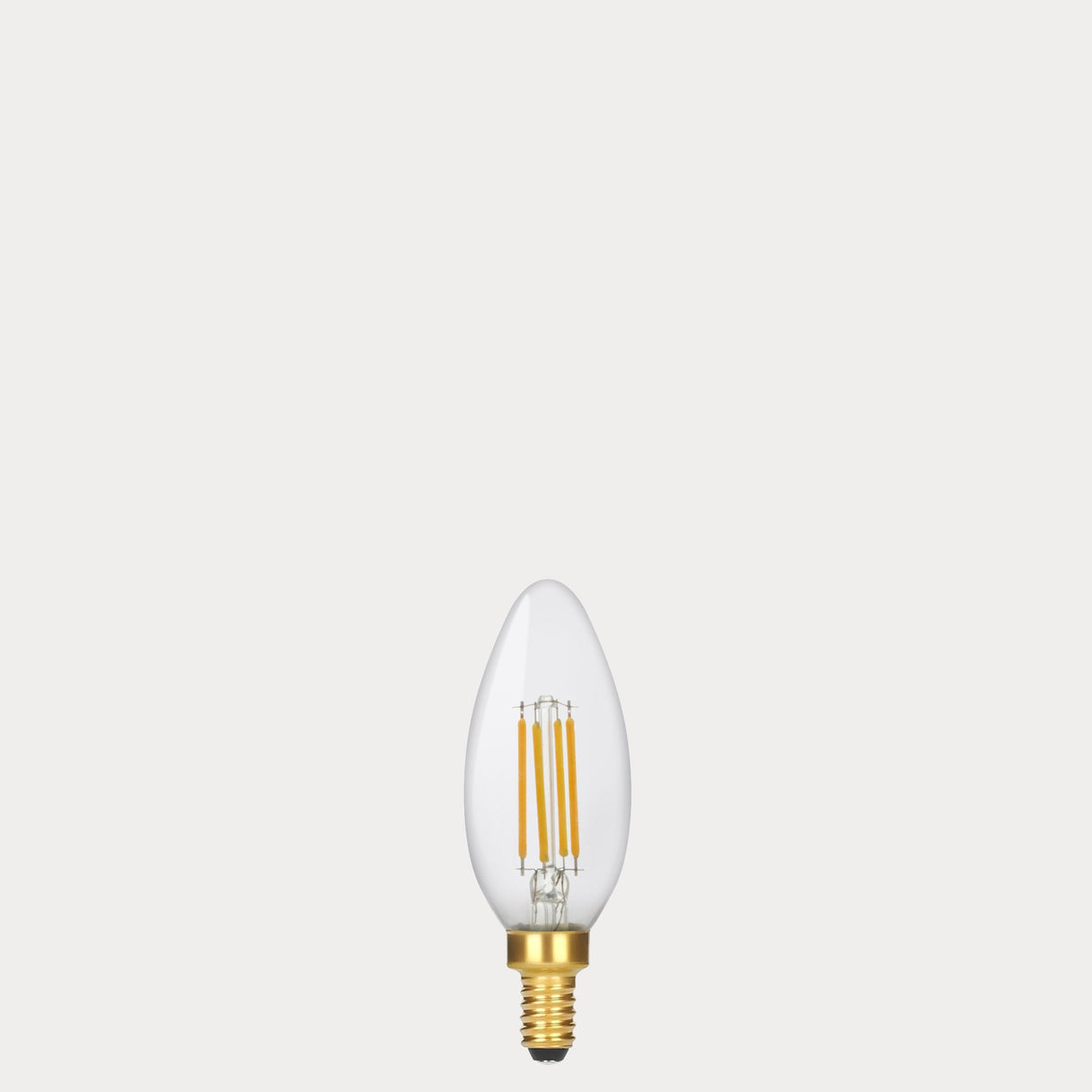 4W Candle LED Bulb E12 Clear in Extra Warm - LiquidLEDs® - Candle Bulbs