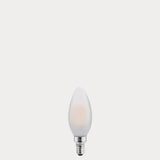 4W Candle LED Bulb E12 Frost in Warm White - LiquidLEDs® - Candle Bulbs