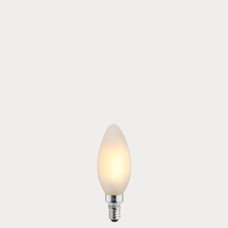 4W Candle LED Bulb E12 Frost in Warm White - LiquidLEDs® - Candle Bulbs