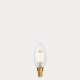4W Candle LED Bulb E14 Clear in Extra Warm - LiquidLEDs® - Candle Bulbs