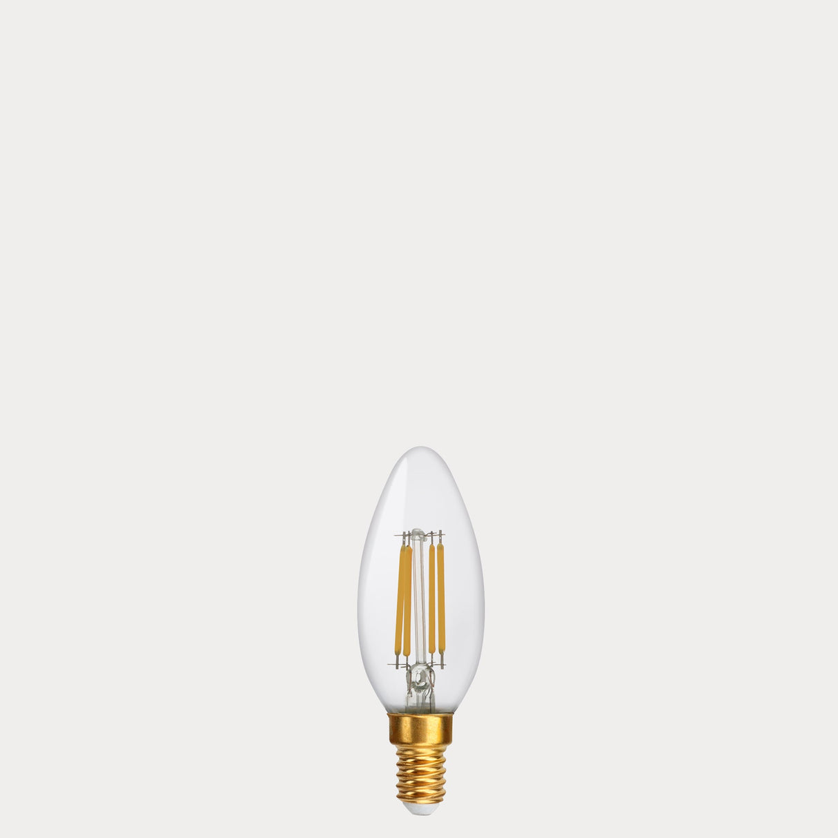 4W Candle LED Bulb E14 Clear in Extra Warm - LiquidLEDs® - Candle Bulbs