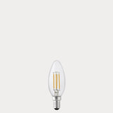 4W Candle LED Bulb E14 Clear in Natural White - LiquidLEDs® - Candle Bulbs