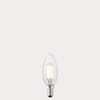 4W Candle LED Bulb E14 Clear in Natural White - LiquidLEDs® - Candle Bulbs