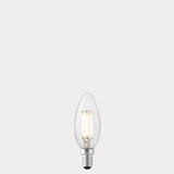 4W Candle LED Bulb E14 Clear in Natural White - LiquidLEDs® - Candle Bulbs