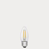 4W Candle LED Bulb E27 Clear in Warm White - LiquidLEDs® - Candle Bulbs