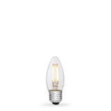 4W Candle LED Bulb E27 Clear in Warm White - LiquidLEDs™ - Candle Bulbs