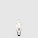4W Candle LED Bulb E27 Clear in Warm White - LiquidLEDs™ - Candle Bulbs