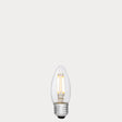4W Candle LED Bulb E27 Clear in Warm White - LiquidLEDs® - Candle Bulbs