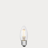 4W Candle LED Bulb E27 Clear in Warm White - LiquidLEDs® - Candle Bulbs