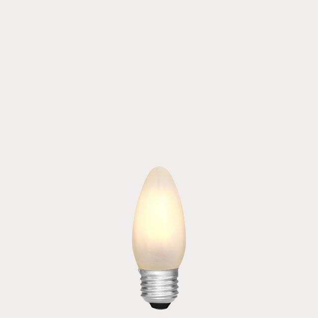 4W Candle LED Bulb E27 Frost in Warm White - LiquidLEDs® - Candle Bulbs